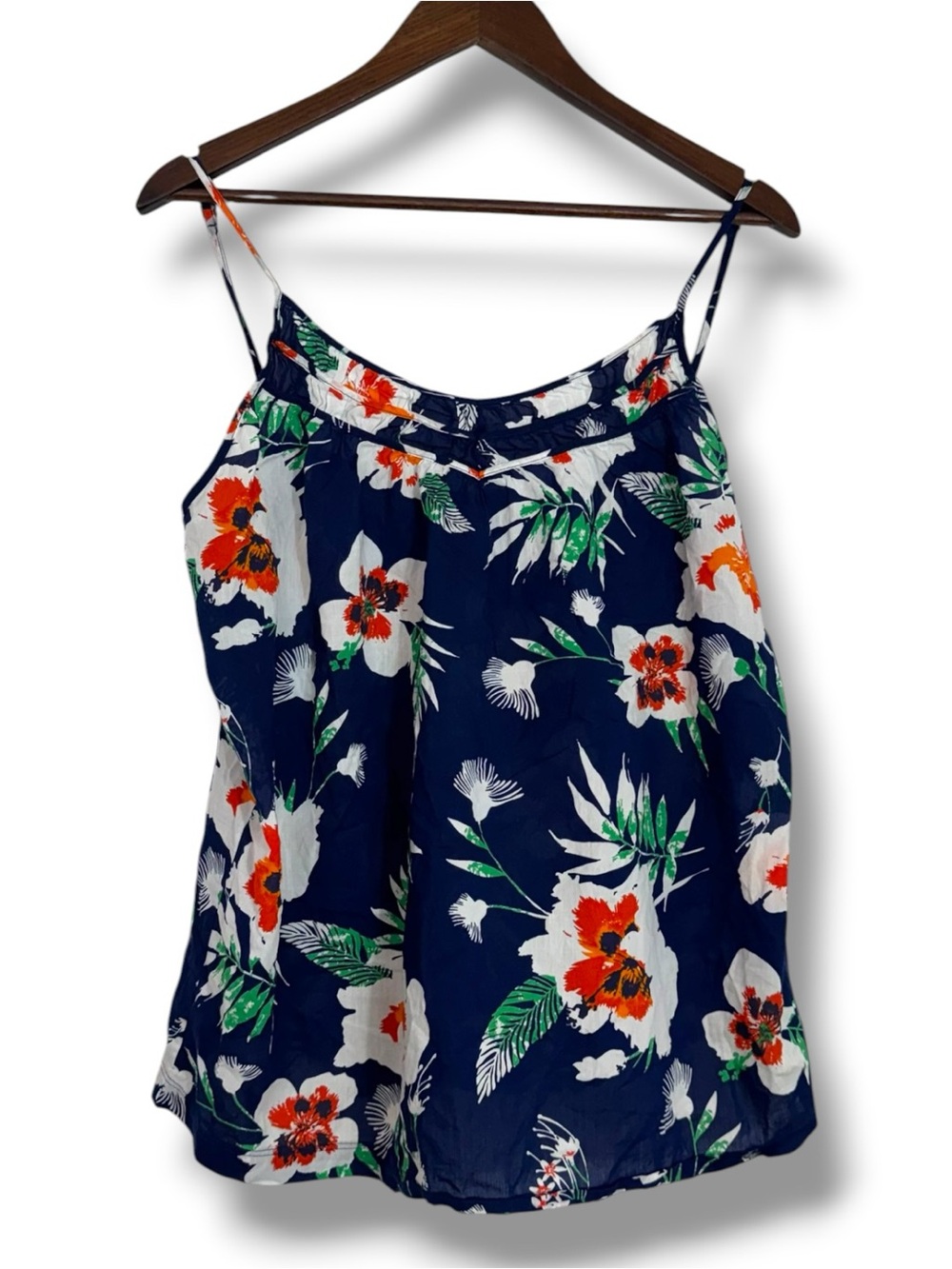Patagonia Floral Sedum Cami Top Spaghetti Straps Organic Cotton XL